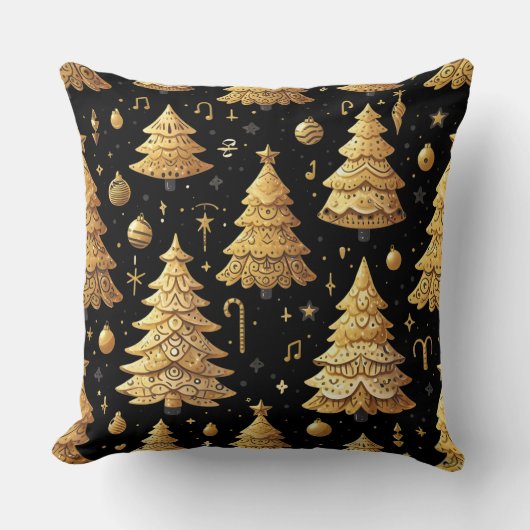 Christmas Throw Pillow – Festive Holiday Decor クッション (正面)