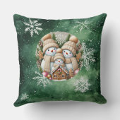 Christmas Throw Pillow – Festive Holiday Decor クッション (裏面)
