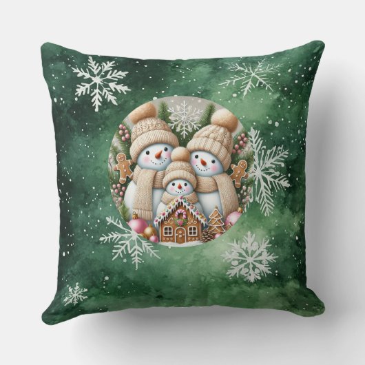 Christmas Throw Pillow – Festive Holiday Decor  クッション (裏面)