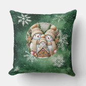 Christmas Throw Pillow – Festive Holiday Decor  クッション (正面)