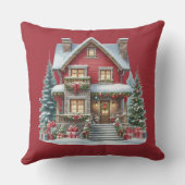 Christmas Throw Pillow – Festive Holiday Decor  クッション (裏面)