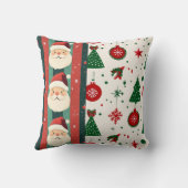 Christmas Throw Pillow – Santa Claus & Holiday クッション (裏面)