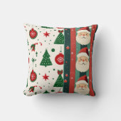 Christmas Throw Pillow – Santa Claus & Holiday クッション (正面)