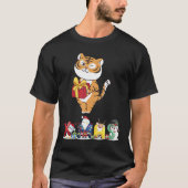 Christmas Tiger Face Tree Snow  Pajama Xmas 2021   Tシャツ (正面)