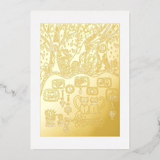 Christmas time 箔シーズンカード (正面)