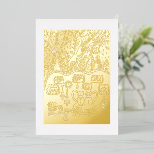 Christmas time 箔シーズンカード (立ち正面)