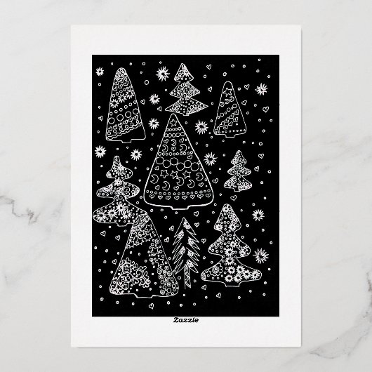 Christmas time 箔シーズンカード (裏面)