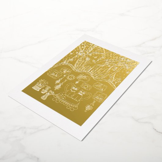 Christmas time 箔シーズンカード (回転した状態)