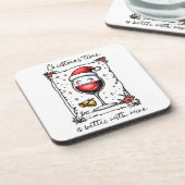 Christmas Time Is Better with Wine  コースター (左側)