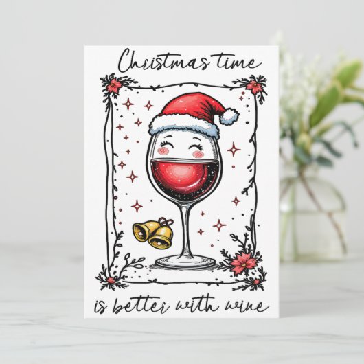 Christmas Time Is Better With Wine  シーズンカード (スタンド正面)