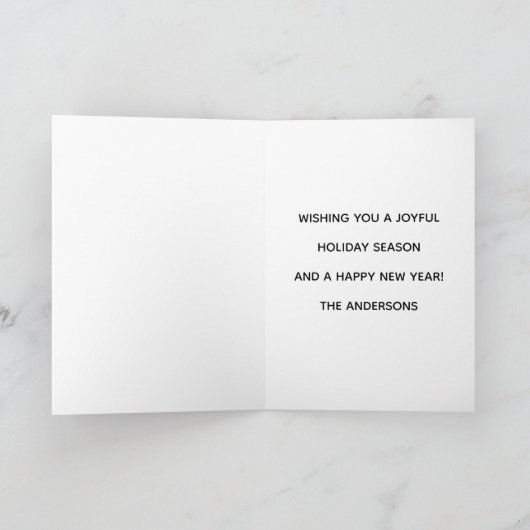 Christmas Time Is Better With Wine  シーズンカード (内部)