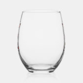 Christmas Time Is Better with Wine ステムなしワイングラス (右)