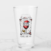 Christmas Time Is Better with Wine  タンブラーグラス (正面)