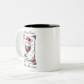 Christmas Time Is Better with Wine  ツートーンマグカップ (正面左)