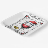 Christmas Time Is Better with Wine ペーパープレート (傾斜あり)