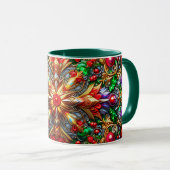CHRISTMAS to 3D to Red, Green and 金ゴールド~ マグカップ (正面右)