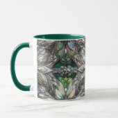 CHRISTMAS to 3D to White, Green and Silver~ マグカップ (左)