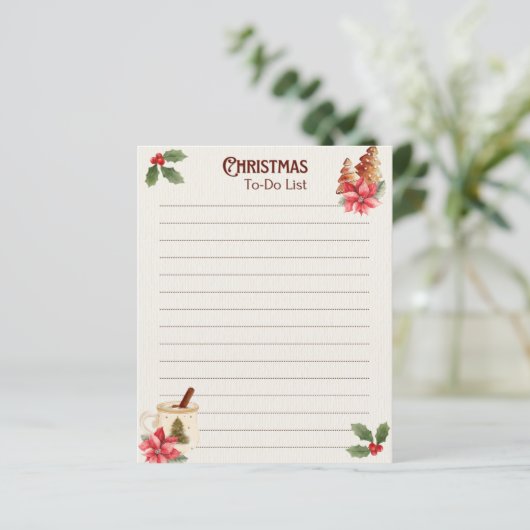 Christmas To-Do List Notepad (スタンド正面)