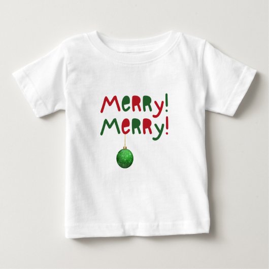 Christmas Toddler Tee with Cute Saying  ベビーTシャツ (正面)