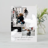 Christmas Together Japandiモダンスタイル2写真 箔シーズンカード (立ち正面)