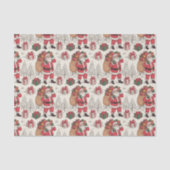 Christmas Toile Chinoiserie 薄葉紙 (正面)