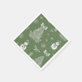 Christmas toile napkins スタンダードカクテルナプキン (角)