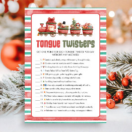Christmas Tongue Twister Game シーズンカード