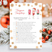 Christmas Tongue Twister Game シーズンカード
