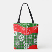 Christmas Tote Bag – White Ornaments トートバッグ (裏面)