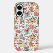 Christmas Tough Phone Case —Cute Santa Design Case-Mate iPhoneケース (裏面)