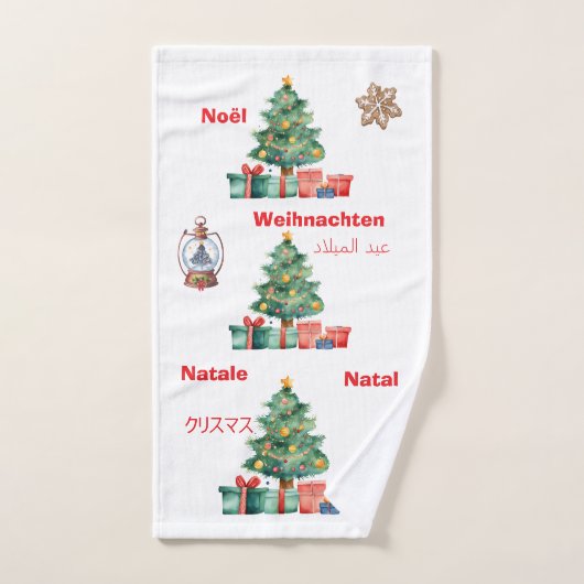 CHRISTMAS TOWEL-1 ハンドタオル (ハンドタオル)