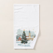 Christmas Town Towel Set Snowflakes バスタオルセット (ハンドタオル)