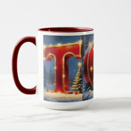Christmas TOY Mug Holiday Kids & Sparkling Letters マグカップ
