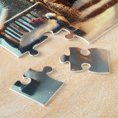 Christmas Toy Shop Festive Winter Snow Village ジグソーパズル (側面)