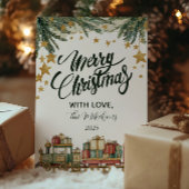 Christmas Toy Train Under the Tree シーズンカード