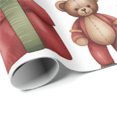 Christmas Toyland & Trains Wrapping Paper for Kids ラッピングペーパー (ロールコーナー)