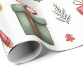 Christmas Toyland & Trains Wrapping Paper for Kids ラッピングペーパー (ロールコーナー)