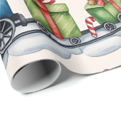 Christmas Toyland & Trains Wrapping Paper for Kids ラッピングペーパー (ロールコーナー)