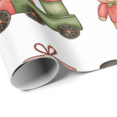 Christmas Toyland & Trains Wrapping Paper for Kids ラッピングペーパー (ロールコーナー)
