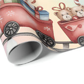 Christmas Toyland & Trains Wrapping Paper for Kids ラッピングペーパー (ロールコーナー)