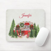 Christmas Trailer Camper Outdoorsy Theme マウスパッド (マウス)