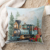 Christmas Train クッション (ブランケット)