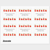 Christmas Train スクエアシール (シート)