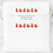 Christmas Train スクエアシール (バッグ)