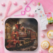 Christmas Train ペーパープレート (パーティー)