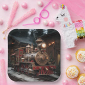 Christmas Train ペーパープレート (パーティー)