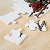 Christmas Train Around Cozy Chalet Village Puzzle ジグソーパズル (側面)