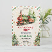 Christmas Train party Invitation 招待状 (スタンド正面)