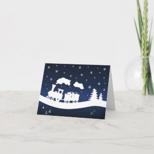 Christmas Train with Gifts Note Card シーズンカード