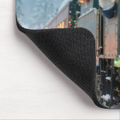 Christmas Train With Waving Polar Bear マウスパッド (コーナー)